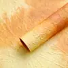Papel Amarelo Estilo Tinta de Relevo Estéreo Amor Verde Flores de Buquê em Relevo Papel de Presente Material de Embalagem Floral