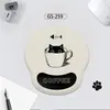 Mouse Pad de Pulso de Gato Fofo Apoio de Mão de Silicone Simples para Escritório Almofada de Pulso Espessa Estéreo 3D Prevenção de Dor na Mão do Mouse
