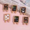 Miniatura Cafeteria Marca Cena Combinando Resina Acessórios Cola Creme DIY Brinquedo de Comida Loja de Frutas Enfeites Acessórios de Cabelo Lote