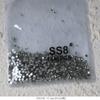 Diamante branco checo austríaco diamante fundo plano de vidro transparente prego diamante DIY fundo de prata de alta qualidade strass prego joias atacado