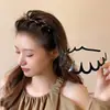 2026 Nueva Diadema de Acrílico Ondulada Dentada Texturizada para Mujer, Accesorio para el Cabello de Alta Gama para una Corona Alta, Pasador Elegante
