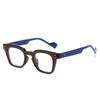 Cruz-border novo quadrado óculos lisos retro quadrado simples moda leitura versátil requintado óculos de negócios armação