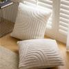 Almofada de Micro-ondas de Veludo de Algodão Shu Outono e Inverno Cor Pura Pelúcia Sala de Estar Almofada de Sofá Estudo Quarto Sala Modelo Capa de Almofada