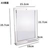 Suporte de Display para Outdoor em Aço Inoxidável Loja de Chá com Leite Suporte de Display de Placa A4Kt Dupla Face Suporte de Display de Preço para Mesa Rotativo
