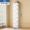 Armario de almacenamiento minimalista y moderno con cerradura, adecuado para sala de estar, montado en la pared, armario de almacenamiento multi-compartimento, armario de almacenamiento doméstico de cinco cajones