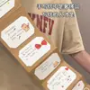 Tarjeta de felicitación sobre plegable estilo acordeón creativa, tarjeta de regalo, carta escrita a mano para mejores amigos, parejas, aniversario, tarjeta hecha a mano DIY
