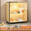 Villa para gatos jaula para gatos, lujosa casa de madera para gatos con puerta de cristal, casa para gatos con arenero integrado, nido para gatos transpirable y ahorrador de espacio