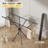 Suporte Dobrável para Roupas de Chão Secador de Roupas de Chão Varanda Cabide de Roupas para Casa Quarto Essencial Dobrável de Chão