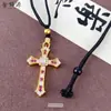 Collar Colgante Cruzado de Brillo Fino Popular en Xiaohongshu Accesorios de Alta Gama para Mujer Incrustado con Exquisita Pieza Única Envío Directo al por Mayor