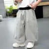 Conjunto de Verão Sem Mangas para Meninos 2026 Novo Estilo Coreano Conjunto Infantil Bordado Calça Anti-Mosquito Colete de Bebê de Verão Fino