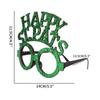 Nuevas gafas de trébol para el festival irlandés, decoración para fiesta de San Patricio, sombrero de hierba de la suerte verde, marco para gafas