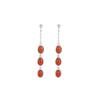 Pendientes de plata de ley S925 con diseño de ciervo, estilo retro nacional, con borlas y superficie de huevo, elegantes y combinables.