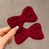Pinza de Pelo Vintage con Lazo de Terciopelo para Mujer, Pinza para Flequillo Lateral, Pinza para la Frente, Accesorio para el Cabello, Nuevo Modelo 2026 Pinza Superior