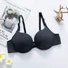 Ropa interior de niña con lazo de nuevo estilo, cómoda, transpirable, de algodón, con aro metálico, parte superior fina, parte inferior gruesa, realce, sujetador ajustable