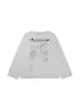 Camiseta de Manga Larga con Estampado de Letras Estilo Perezoso Americano para Hombres y Mujeres, Primavera 2026, Diseño Holgado Versátil, Top de Moda