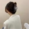 Uso Múltiplo ~ Presilha Grande Elegante Francesa Preguiçosa Presilha Elegante para Coque de Cabelo Presilha para Cabelo da Parte de Trás da Cabeça Cor de Chá de Leite
