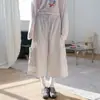Calça Cropped de Listras Verticais Salt System de Verão Perna Reta Feminina Estilo Casual Japonês Coreano Solta Versátil Tamanho Grande Bolso Calça de Perna Larga