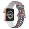 Para Apple Iwatch Pulseira de Silicone AppleSeries910ultra2 Fivela Borboleta Pulseira Estampada