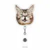 Pacote de Expressões de Gato Fofo Engraçado Interessante Transfronteiriço Porta-Crachá Retrátil Animal de Desenho Animado em Acrílico