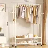 Perchero de doble capa personalizado de la fábrica original, adecuado para apartamentos de alquiler, uso doméstico, dormitorio, perchero independiente con almacenamiento y función de secado de ropa, personalizable