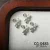 Decorações de Laço com Zircônia para Nail Art, Não Desbota, Unhas Wearable de Luxo Leve, DIY para Capinha de Celular, Laço com Zircônia que Preserva a Cor