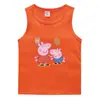 Ropa de Verano 2023 Chaleco Infantil de Cerdo Estilo Coreano Algodón Puro Camiseta Básica Casual Absorbente de Sudor Camiseta Interior sin Mangas Infantil de Caramelo