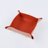 Prato de Armazenamento de Joias para Mesa de Escritório Mesa de Armazenamento de Couro Ornamentos de Mesa Entrada Mesa de Centro Chave Joias Caixa de Armazenamento de Couro Nórdica