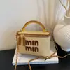 2026 Moda Nuevo Estilo Costura Personalizada Elegante Diario Bolso de Hombro Tipo Cubo para Mujer