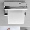 Caja de pañuelos de ingeniería acero inoxidable 304 soporte para papel higiénico portadedos para inodoro soporte para teléfono móvil soporte para papel en rollo de hotel