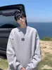 Moletom Casual Americano Estilo Simples Oversize Tendência Marca Estampada Gola Redonda Masculino Jovem Solto Versátil Top