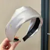 Diadema de punto estilo retro americano de ala ancha, de alta gama, adecuada para frentes amplias, a la moda, versátil para uso diario y para ir al trabajo, pinza para el pelo y accesorio para el cabello