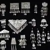 Minoría Étnica Grupo Étnico Liangshan Yi Qian Dongnan Joyería Accesorios Materiales DIY Joyería de Plata Grupo Étnico Miao Láminas de Aluminio Accesorios para Ropa