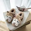 Pantuflas Suaves y Lindas de Piel de Gato para Mujer, Invierno Cálidas, Suela Suave, Zapatos Postparto, Cómodas para Interiores, Pantuflas de Algodón para el Hogar