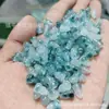 Azul Jadeíta Flor Flutuante Cabaça Jade Contas Soltas Tipo Gelo Furo Passante Tridimensional Cabaça Pulseira Colar Acessórios de Joias Contas