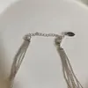 Collar de Múltiples Capas con Borla de Perlas y Diamantes Huecos Estilo Frío para Mujer, Lujo Ligero, Dulce, Gama Alta, Cadena para Clavícula Versátil