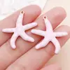 Colgante de Acero Inoxidable Dorado Electroplateado al Vacío de 6 Colores con Forma de Ola, Estrella de Mar para Collar, Pulsera, Accesorios de Joyería