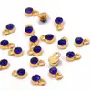 9*6mm 16 Colores Aleación Incrustada de Diamantes DIY Piedra Estrella Piedra de la Suerte Colgante Collar Pulsera Accesorios de Joyería Hecho a Mano