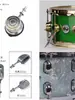 Conjunto Completo de Acessórios para Bateria: Acessórios para Ferragens de Bateria, Braçadeira Universal para Tom de Caixa, Ferragem de Tom de Bateria, Braçadeira de Parede para Surdo, Gancho de Pedal para Bumbo