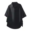Moda Verão Nova Tendência Leve Camisa Polo Business Verão Novo Estilo Tricot Respirável Gola Seagull Manga Curta Camiseta para Homens