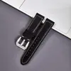Pulseira de Couro Genuíno para Relógio Feita de Couro Bovino Camada Superior Fosco, Adequada para Relógios Pang Da Hai, Disponível para Atacado nos Tamanhos 20/22/24/26mm