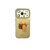 Capa de Celular Cachorrinho de Pudim de Bolinhas para Apple 18 Pro Max, Capa Fofa de Desenho Animado para iPhone 17, 16, 15