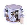 Set de 20 Botellas Giratorias Redondas de Acero Inoxidable para Condimentos Amazon Venta Caliente Transfronteriza Botella de Vidrio para Condimentos Botella de Sal