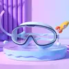 Gafas de natación para niños, montura grande, HD, impermeables, antivaho, protección ocular, gafas de natación de moda, equipo para estudiantes, venta directa de fábrica al por mayor