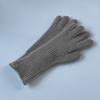 Guantes de punto MYQ para hombre, de invierno, de pelo de conejo coreano, de color liso, combinables, sencillos, gruesos y cálidos, de lana.