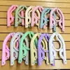 Percha Plegable para Ropa, Percha Portátil de Viaje para Ropa, Soporte para Ropa de Viaje de Negocios, Estante de Plástico Antideslizante para Secar Ropa en Dormitorio Estudiantil Se Puede Personalizar