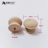 Manija de tirador de madera para puerta de gabinete con forma de hongo de madera maciza de montaje superficial de un solo agujero manija de tirador de madera para cajón de gabinete de madera tirador pequeño de madera para muebles