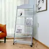 Porta-revistas, expositor de folhetos, porta-livros, armazenamento de informações, expositor de jornais de chão dobrável