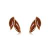 Pendientes de botón de hoja de arce caducifolio estilo Maillard de otoño e invierno para mujer, diseño de nicho de lujo ligero, pendientes de moda retro de alta calidad, pendientes