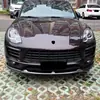 Aplicable a Porsche Macan MK1 Etapa Temprana 2015-2017 Labio Frontal Integrado Splitter Frontal Kit de Carrocería Spoiler Modificación