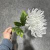 Crisântemo de simulação Qingming Crisântemo de garra de dragão único Flor artificial Decoração de funeral Sacrifício Qingming Fábrica de crisântemos atacado